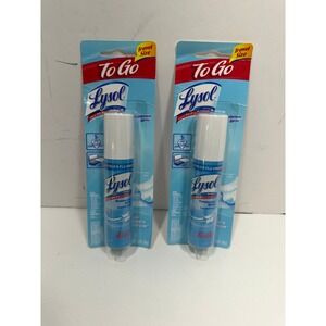 2 Pack Lysol To Go Disinfectant Spray Crisp Linen Travel Size 1oz Sanitizer Mist